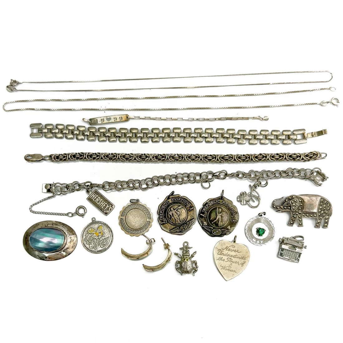 Large Lot of Sterling Silver Jewelry Items (1 of 5)