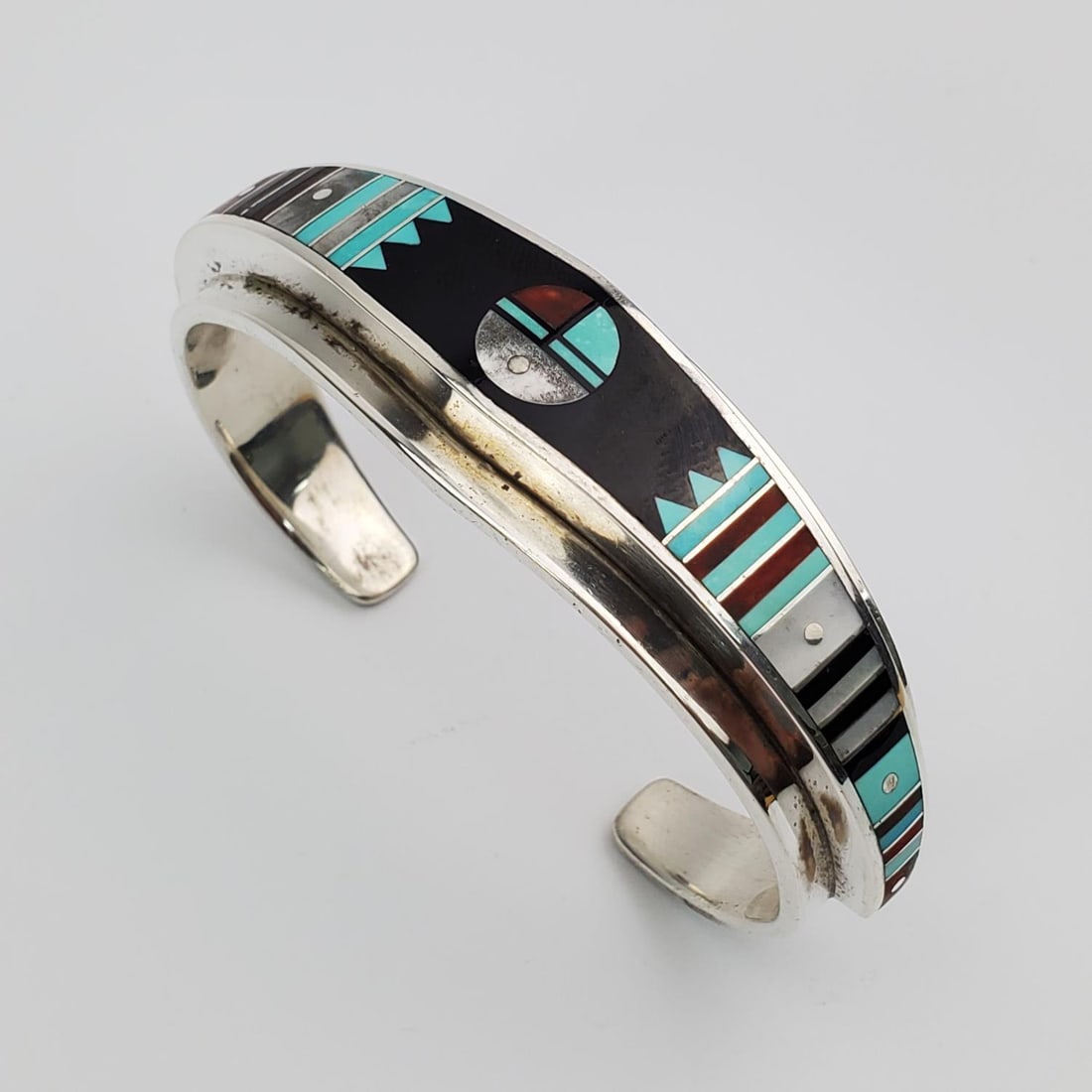 Navajo E. Benally Sterling Silver Cuff Bracelet (1 of 4)