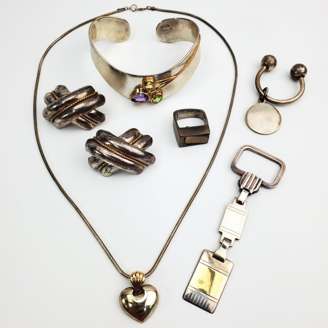 5 Piece Lot of Sterling Silver Jewelry Items (1 of 5)