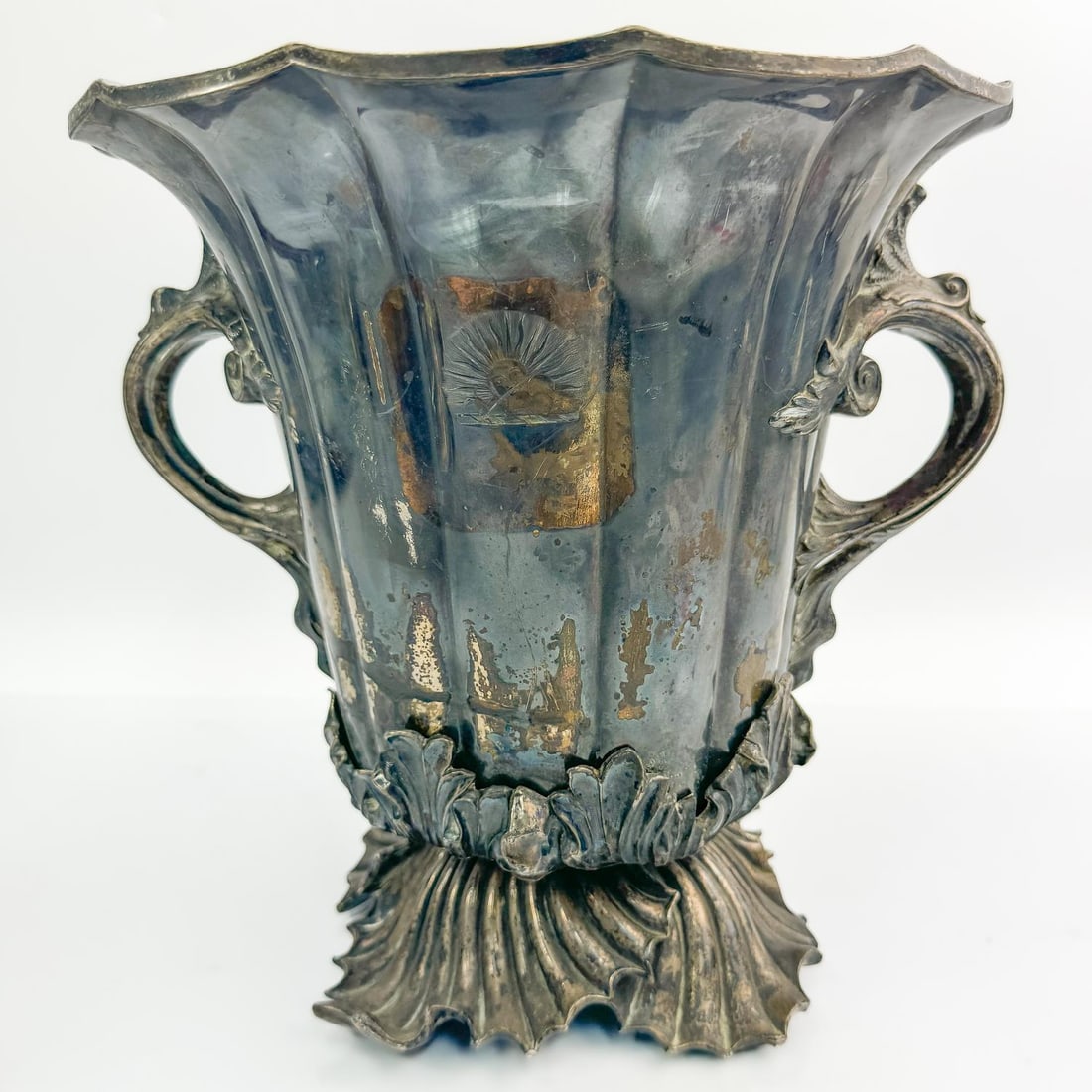 Vintage Silver-Plated Vase w/ 2 Handles (1 of 6)