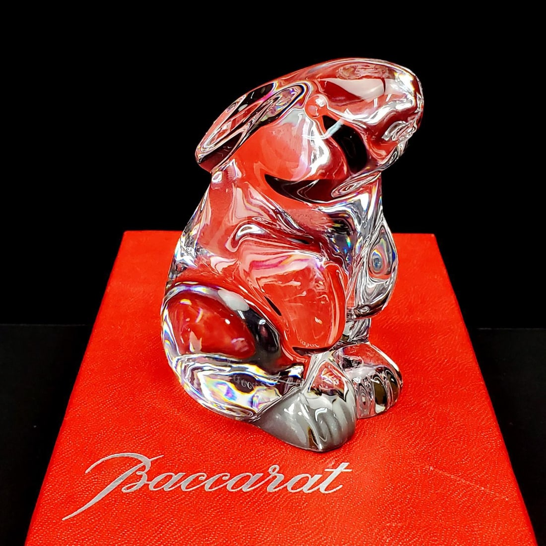 Baccarat France Crystal Figure of a Bunny Rabbit (1 of 3)