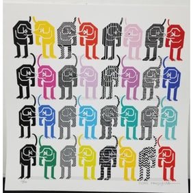 Pedro Friedeberg, Mexican (Born 1936) Silkscreen