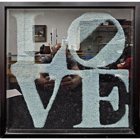 Limited "LOVE" Tapestry After Robert Indiana