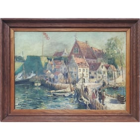 Old Antique Painting Oil on Canvas
