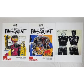 Attrib to Jean-Michel Basquiat/Andy Warhol Posters
