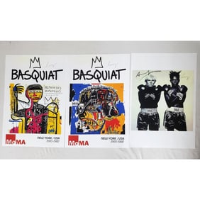 Attrib to Jean-Michel Basquiat/Andy Warhol Posters