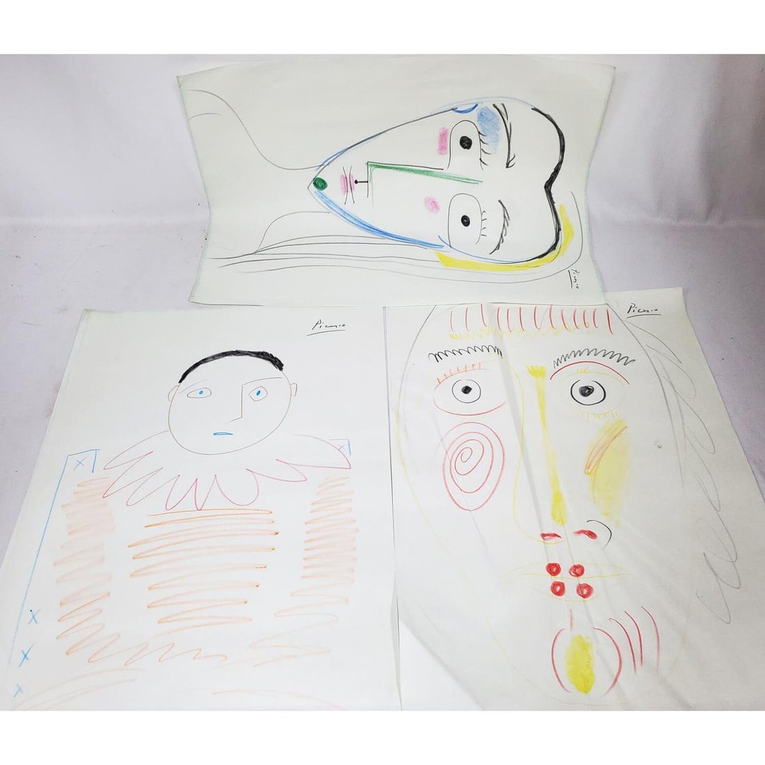 After Pablo Picasso, 3 Drawings (1 of 6)