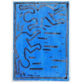 After Keith Haring, American (1958-1990) Painting