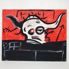 After Jean-Michel Basquiat, Painting Oil on Canvas