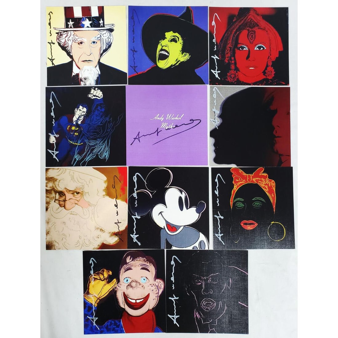 Attributed to Andy Warhol, "Myth's" Signed Prints (1 of 4)