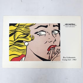 Attributed to Roy Lichtenstein Signed Poster