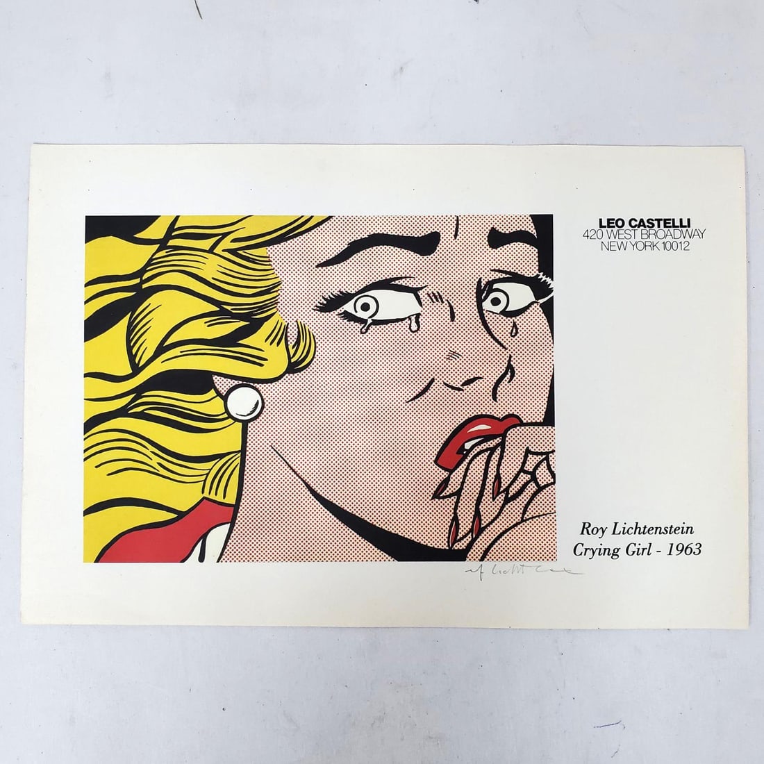 Attributed to Roy Lichtenstein Signed Poster (1 of 5)