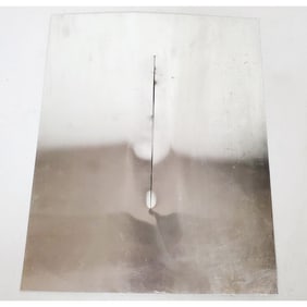 Attributed to Lucio Fontana Aluminum Relief