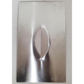 Attributed to Lucio Fontana Aluminum Relief