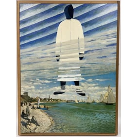 Leonid Lerman, Oil on Offset Print