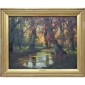 Painting Oil on Canvas Signed A. Kaufmann.