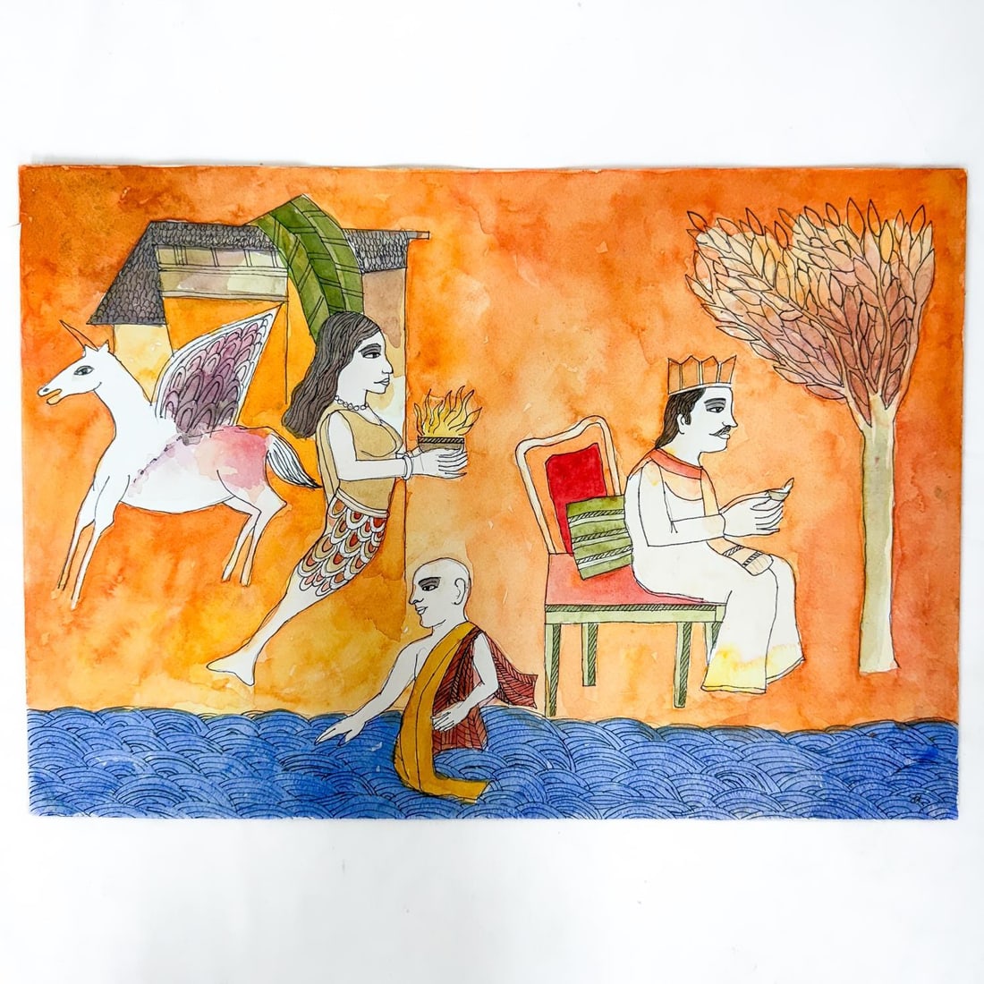 Attrib to Badri Narayan, Indian (1929-2013) (1 of 8)