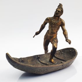 Austrian Bronze Figure of a Native American