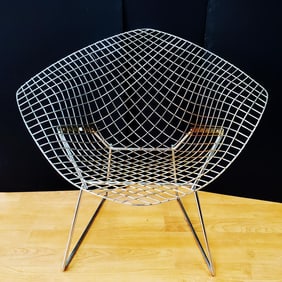 MCM 1960's Knoll Harry Bertoia Metal Lounge Chair