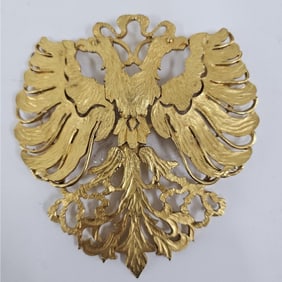 Large "Cadoro" Double Eagle Brooch