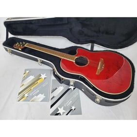 Authentic Ovation Guitar signed by Melissa Etheridge