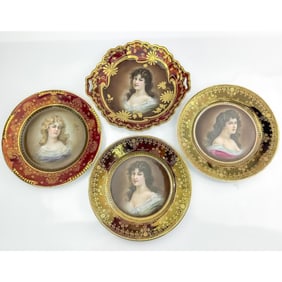 Lot of 4 Vienna Style Plates