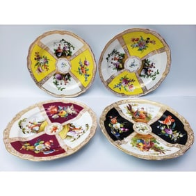 Lot of 4 Meissen Plates