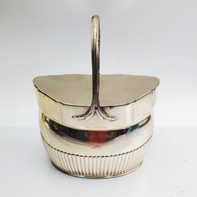 English George III Sterling Silver Tea Caddy 1800