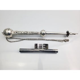 2 Judaica Sterling Silver Items Inc Torah Pointer