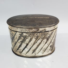 Judaica Sterling Silver Etrog Box