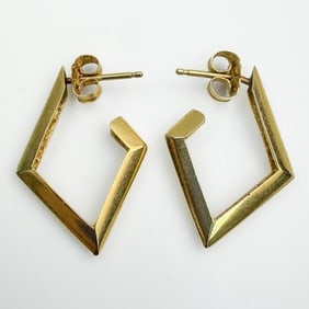 Pair of Vintage 14K Gold Earrings