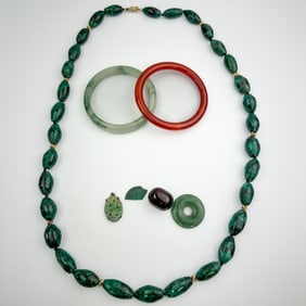 Bag Lot of Chinese Jewelry Items