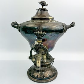 Rare American Coin Silver Tea/Coffee Urn 1840