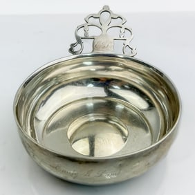 American Colonial Coin Silver Porringer 1795
