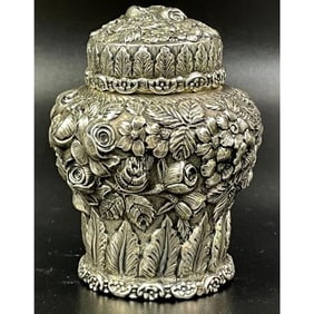 Hennegen, Bates, & Co. Sterling Silver Tea Caddy