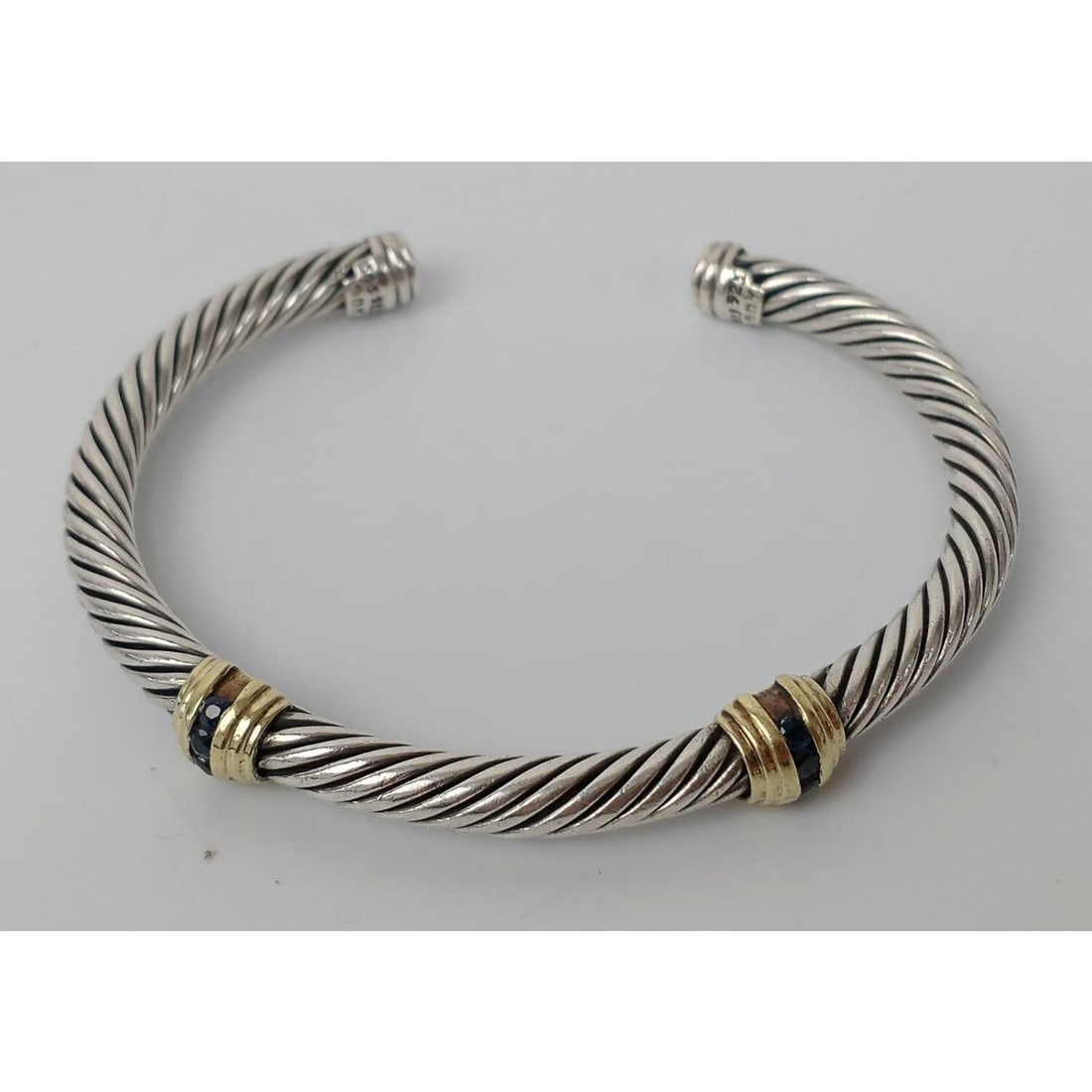 David Yurman Sterling Silver, 14K Gold Bracelet (1 of 4)