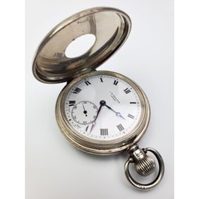 Antique JW Bensen London Sterling Silver Watch