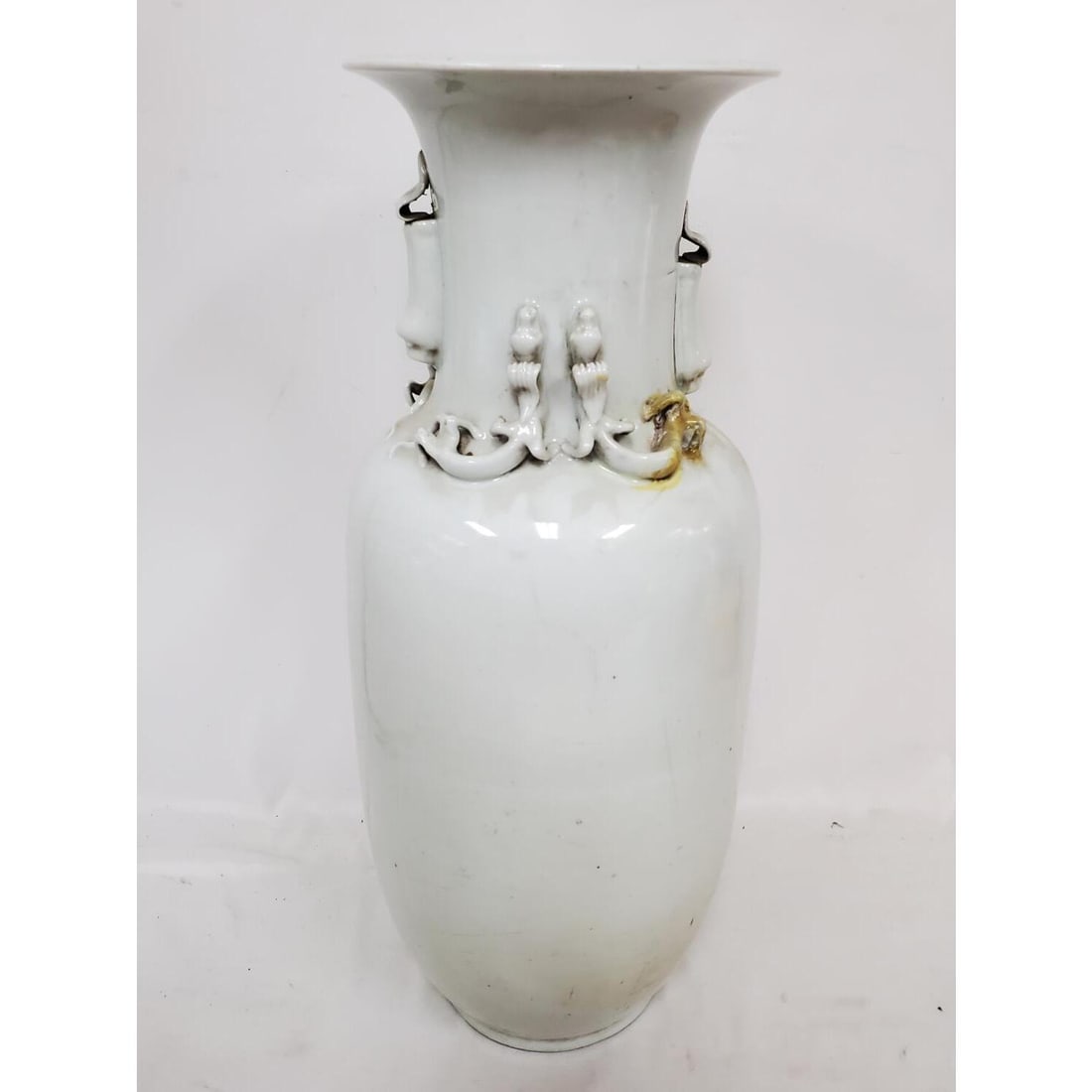 Large Chinese White Glazed Porcelain Vase (1 of 5)