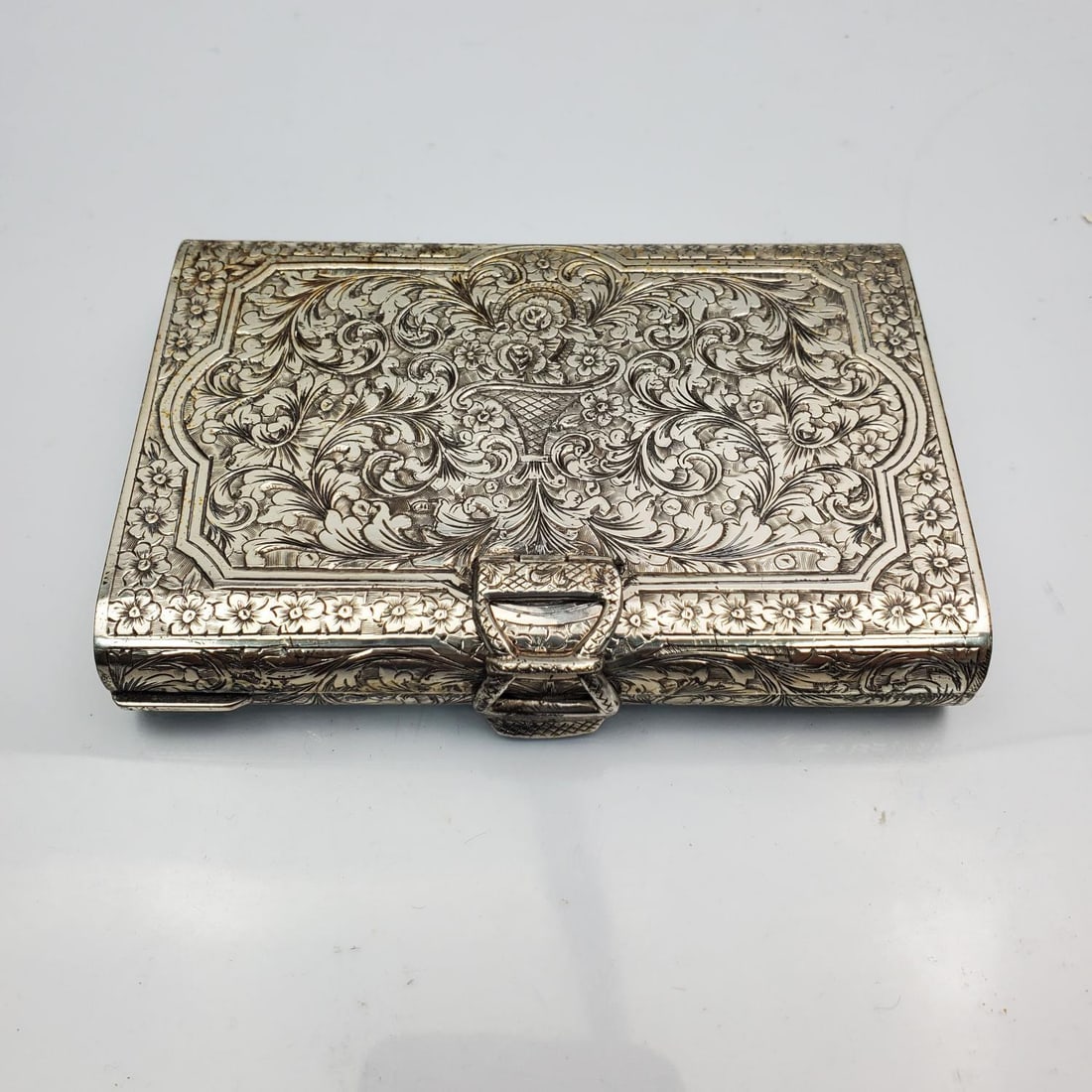 Antique 800 Silver Vanity Compact Set (1 of 5)