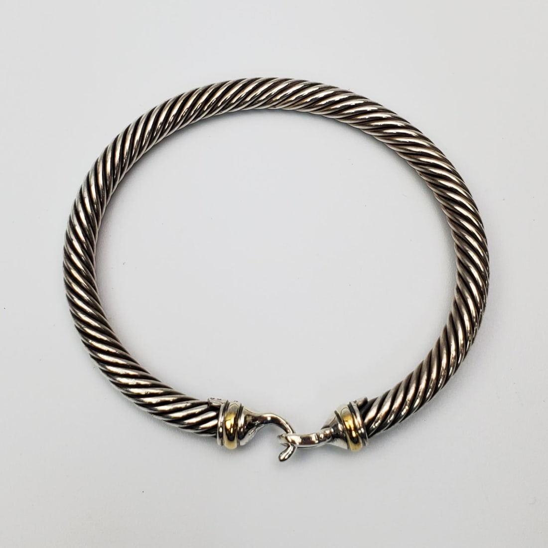 David Yurman Sterling Silver & 18K Gold Bracelet (1 of 3)