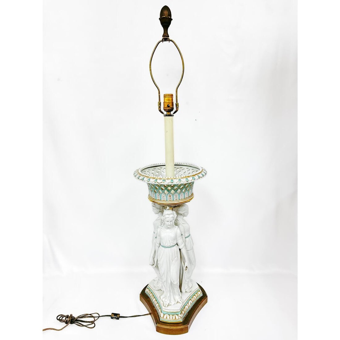 Large Antique Continental Porcelain Centerpiece (1 of 3)