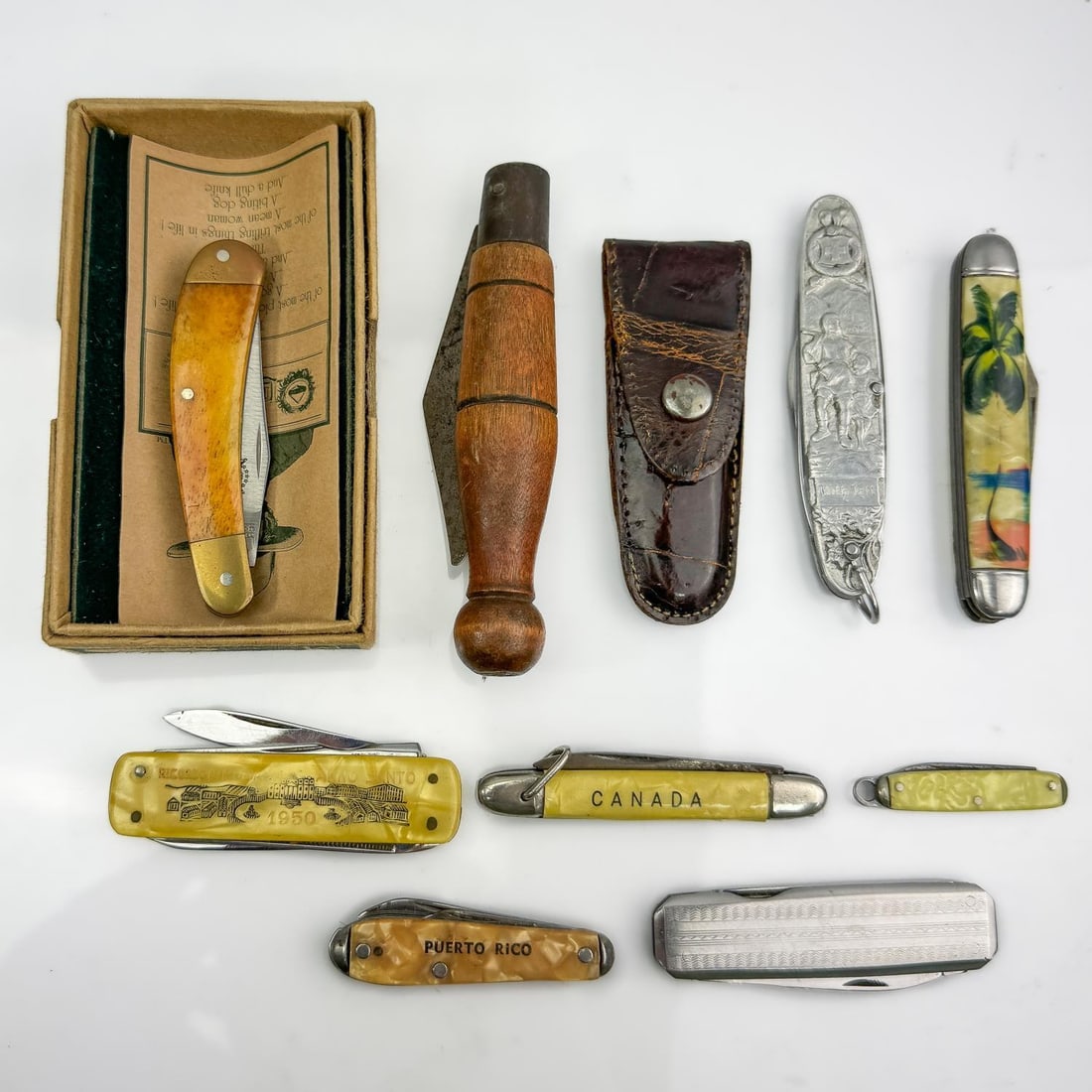 Lot of 10 Vintage & Old Pocket Knives (1 of 5)