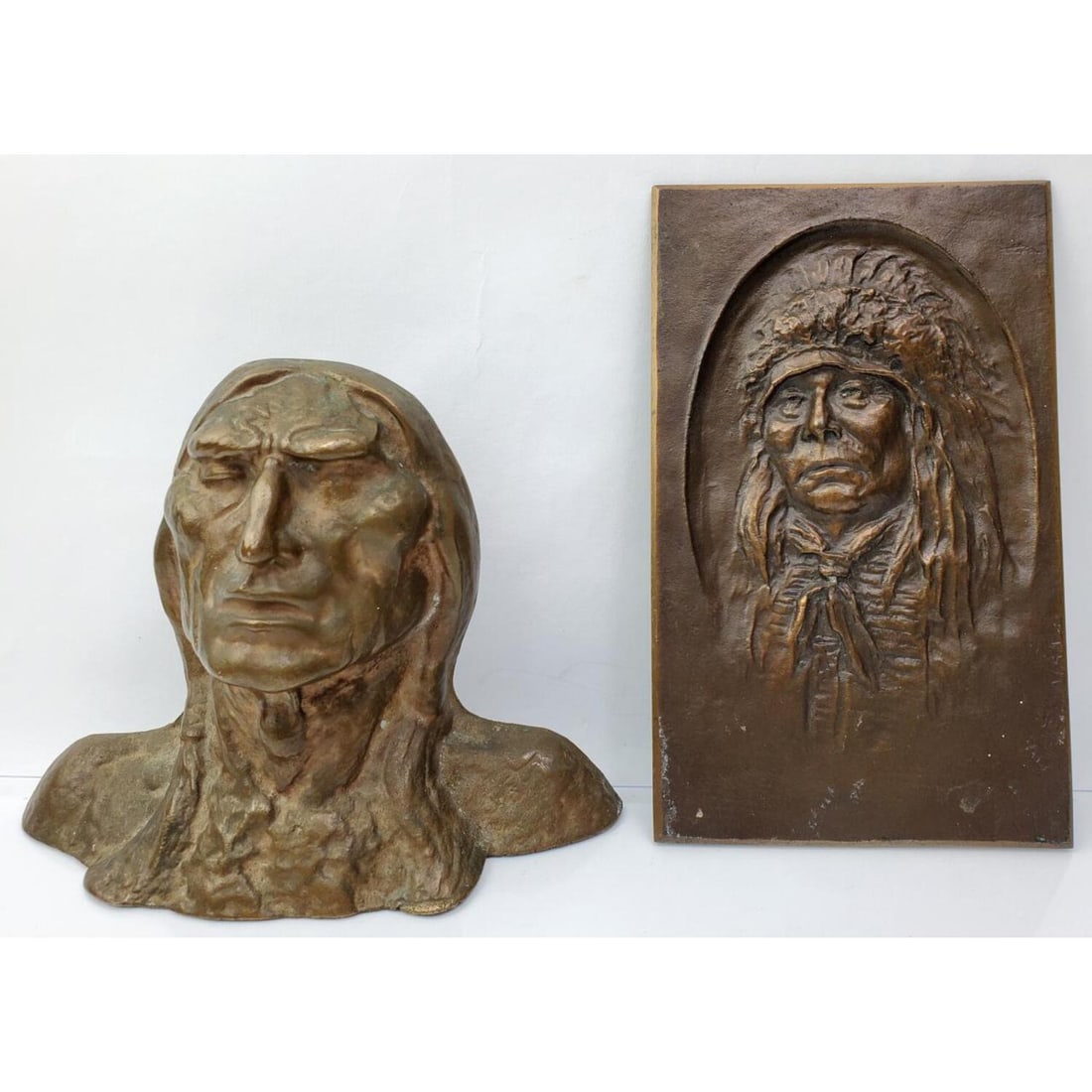 2 Antique Bronzes Relating to Native Americans (1 of 5)