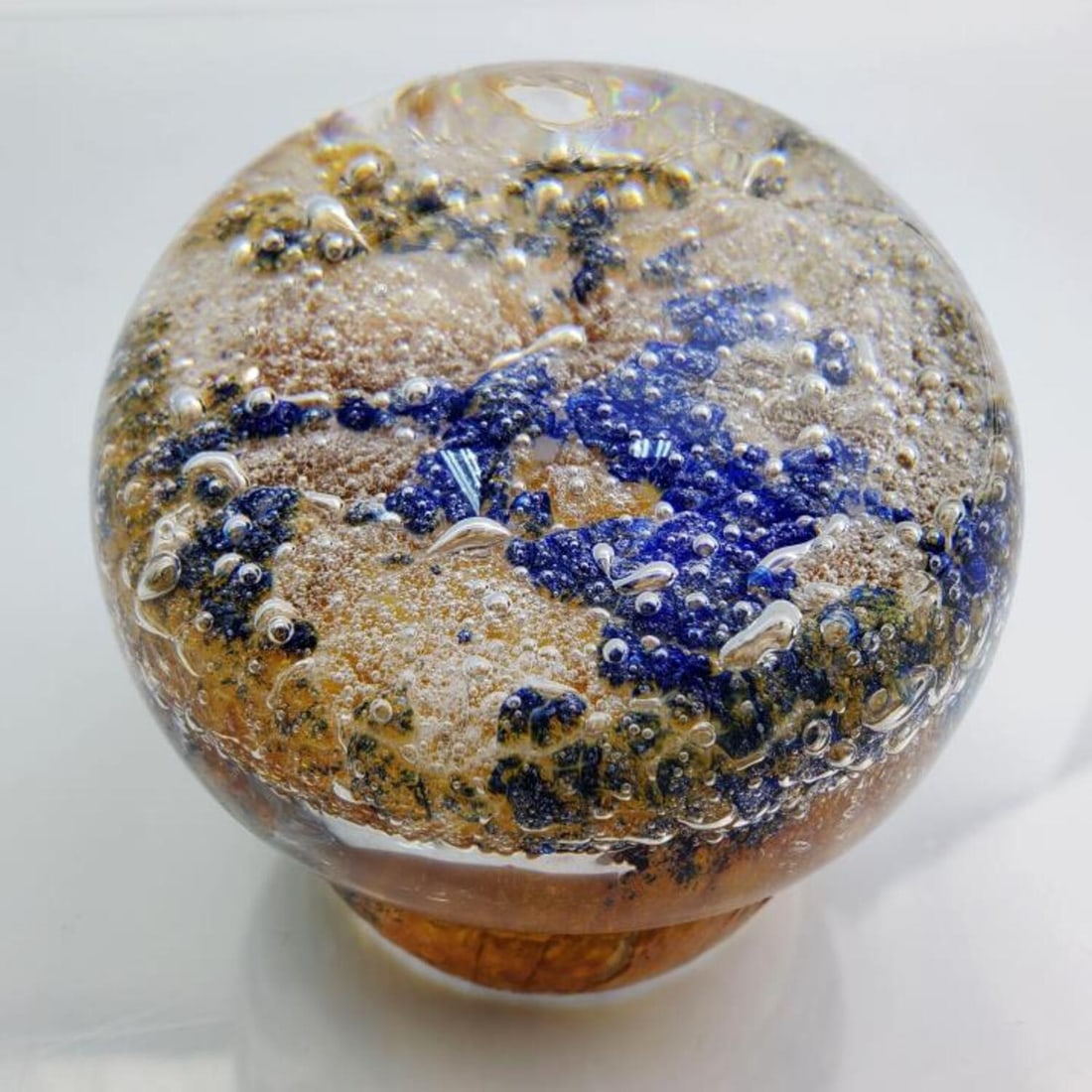 Vintage 1970's Kosta Warff Mushroom Paperweight: Exceptional Vintage 1970's Kosta Boda Goran Warff Mushroom Paperweight, Fully Signed and Numbered. Condition: Generally Very Good w/ a Couple of Pinprick Chips on Bottom Due to Age and Use. Dimensions