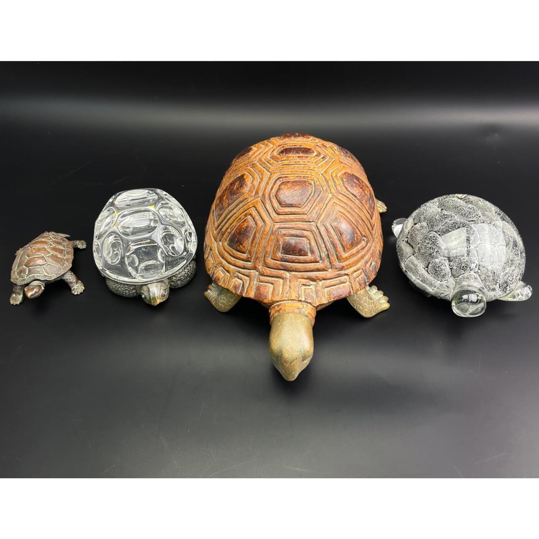 Lot of 4 Various Vintage Turtle Sculptures (1 of 12)