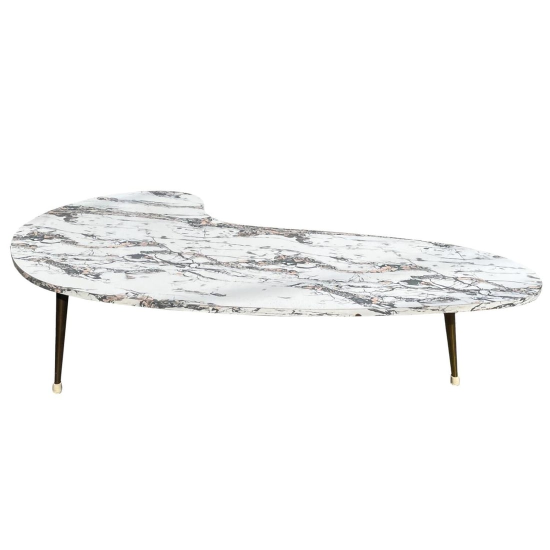 1950's MCM Formica Kidney Bean Shape Coffee Table (1 of 7)