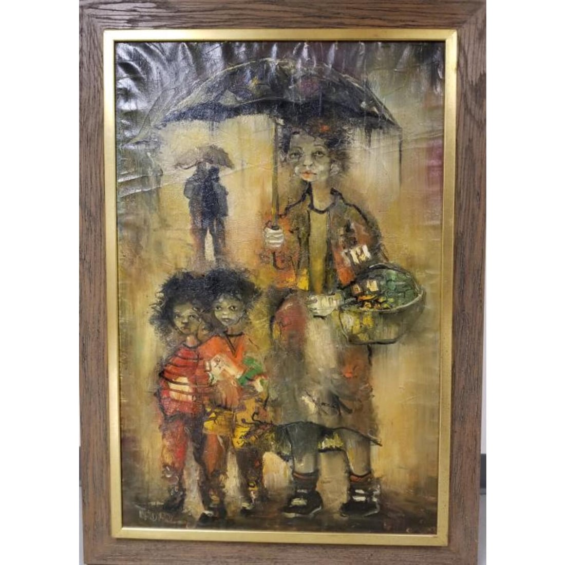 Signed Jordi Bonas Painting, Oil on Canvas: Oil on Canvas, Painting by Jordi Bonas, French (Born 1937). Signed Lower Right. In Original Frame. Condition: Generally Good. Dimensions: Sight- 23"x35". Frame- 41" x 29". Provenance: From a Long Isla