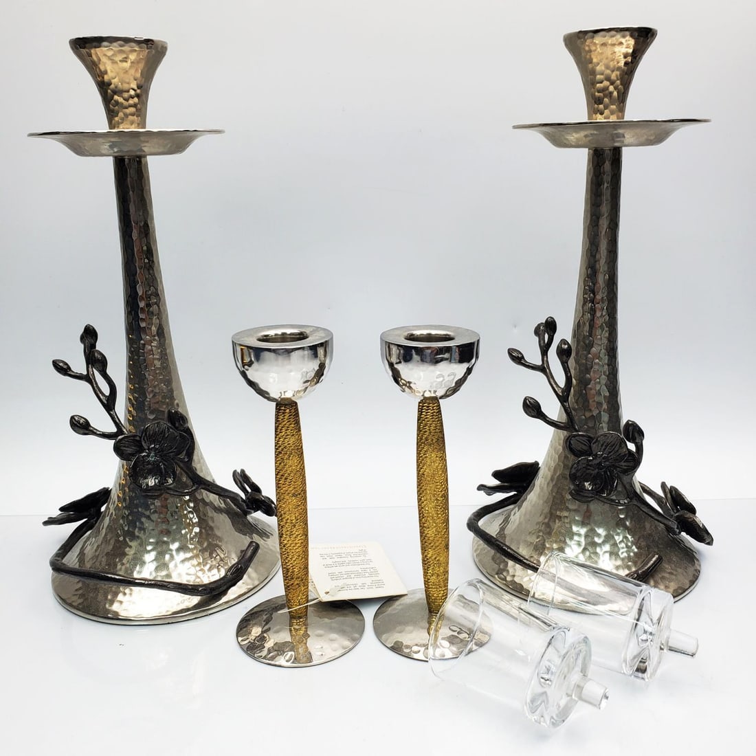 Pair of Michael Aram Tall Candlesticks (1 of 5)