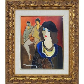 Itzchak Tarkay, Serb-Israeli (1935-2012) Painting Oil On Canvas