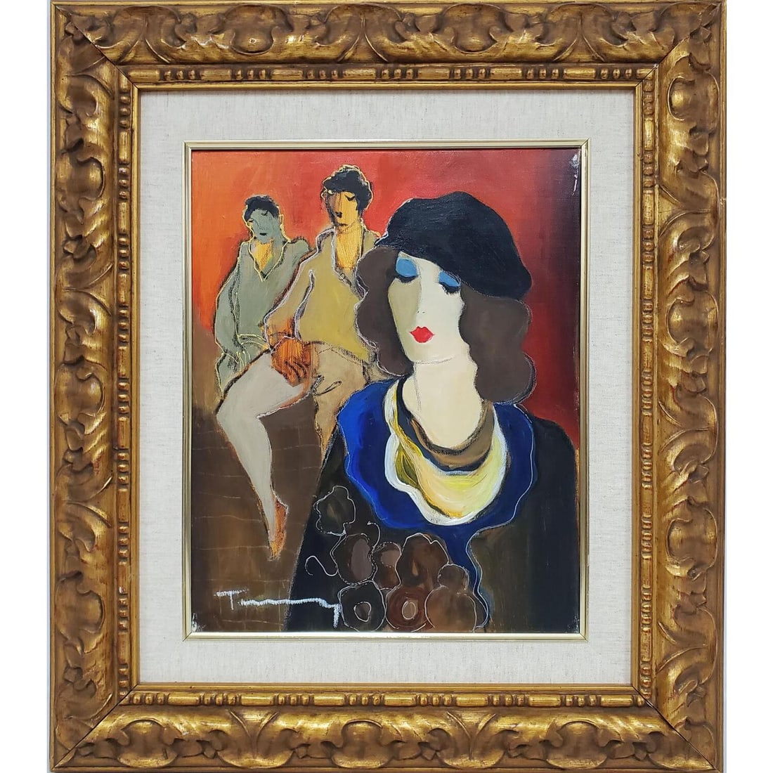 Itzchak Tarkay, Serb-Israeli (1935-2012) Painting Oil On Canvas